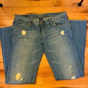 Roxy vintage jeans, 90s look, small stones details. 30 inseam.